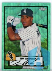 2021 Topps Chrome Platinum Anniversary #328 Tim Anderson AQUA WAVE White Sox